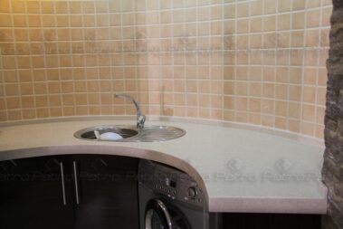 اجرای کابینت و کانتر آشپزخانه (کورین) در کاشان