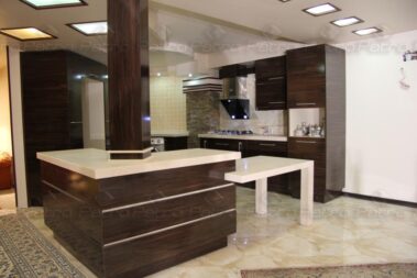 اجرای کابینت و کانتر آشپزخانه (کورین) در کاشان