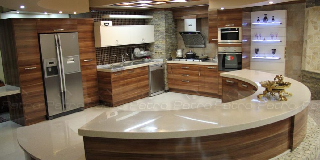 اجرای کابینت و کانتر آشپزخانه (کورین) در کاشان