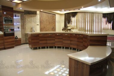 اجرای کابینت و کانتر آشپزخانه (کورین) در کاشان