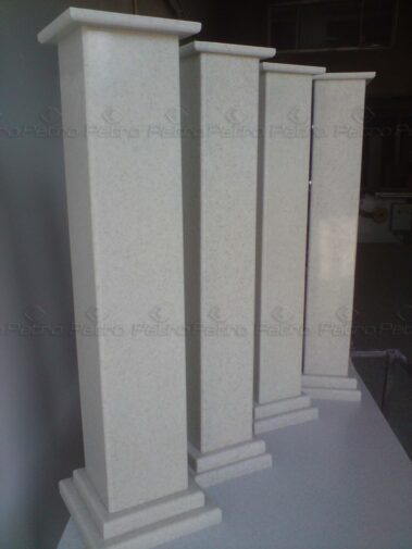 اجرای کابینت و کانتر اشپزخانه به همراه ستون های زیبا کورینی