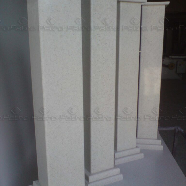 اجرای کابینت و کانتر اشپزخانه به همراه ستون های زیبا کورینی